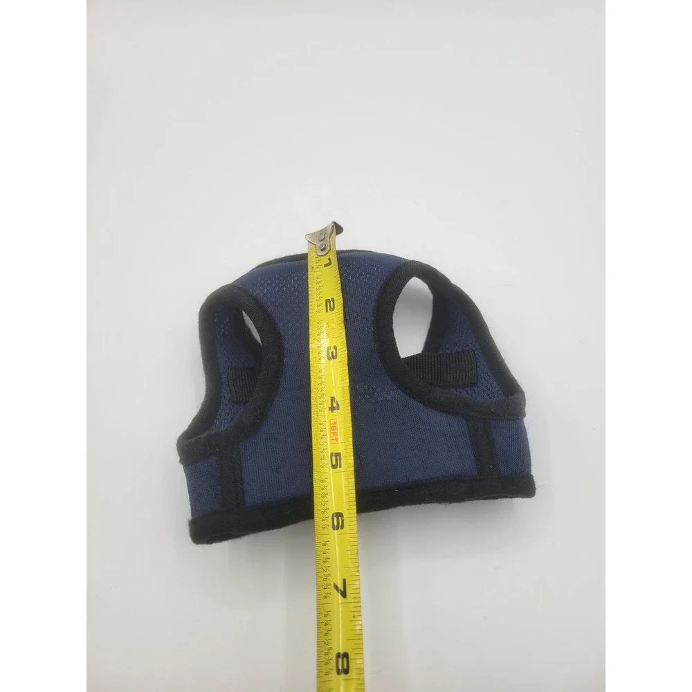 SimplyShe Navy Blue Mesh Dog Harness Vest XS Adjustable Buckle 2192100